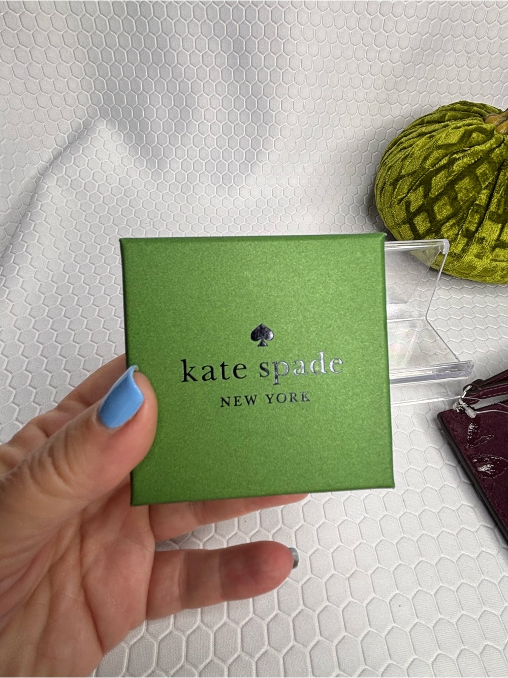 Kate Spade Floral Suede Wristlet Wallet and Kate Spade Earrings NWT - Picture 10 of 10